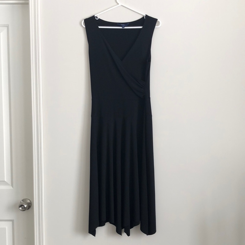 Reitmans wrap dress with handkerchief hem medium